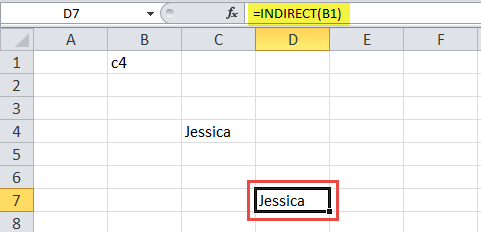 Indirect Function in Excel (Jessica)