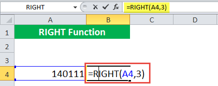 RIGHT Function Example 3-1