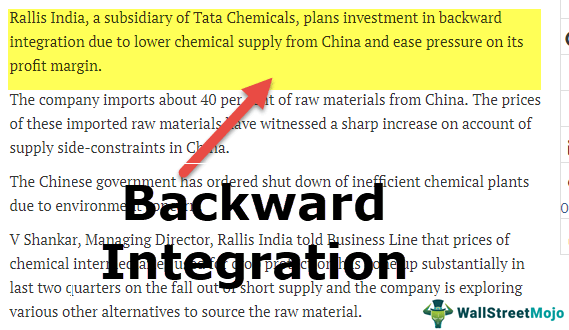 benefits of backward integration