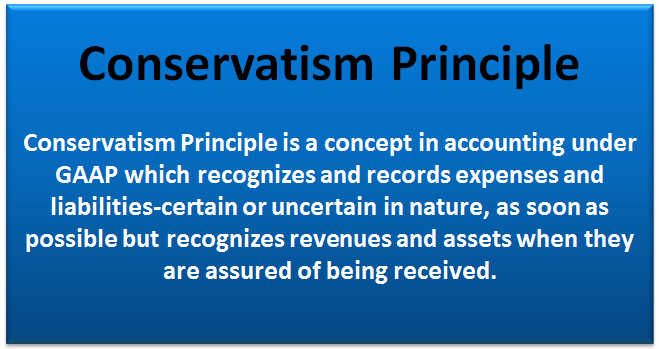 Conservatism Principle Of Accounting Examples Effect On - 