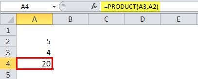 Fungsi Produk Excel