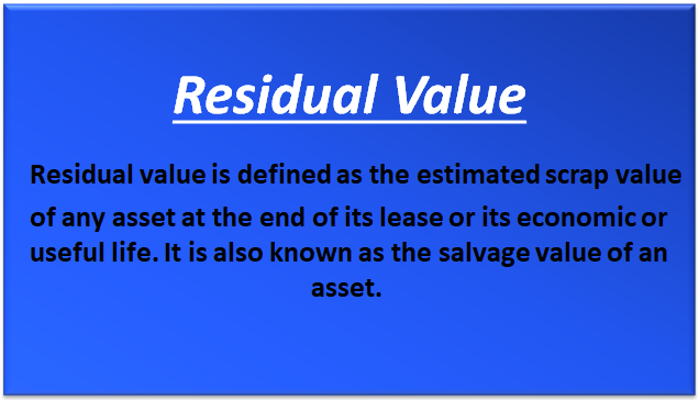 Vehicle Residual Value Chart
