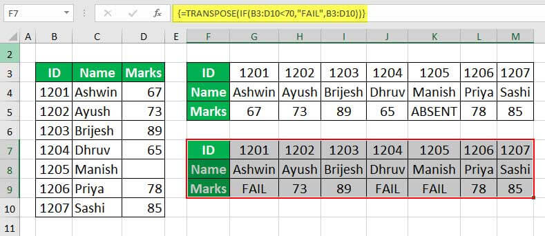 transpose in excel for mac