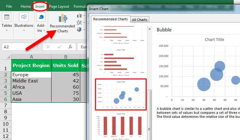 How To Create A Bubble Chart With Multiple Series
