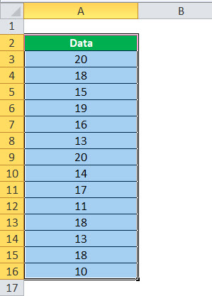 Using Name in Excel example 1