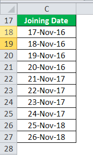 date to text in excel example 4