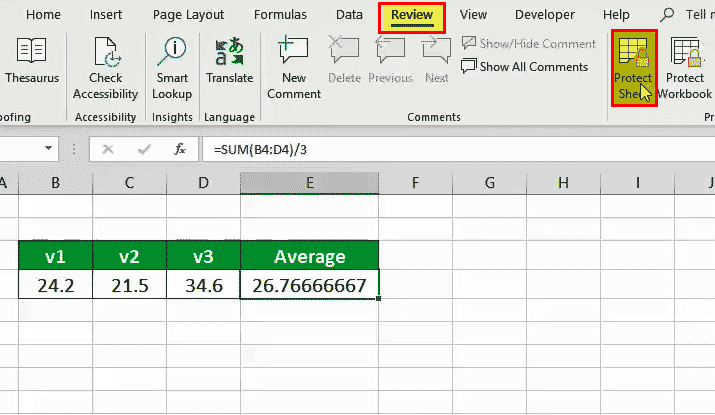 lock multiple cells in excel for mac