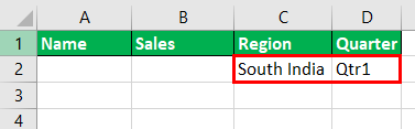 Advance Filter in Excel Example - 1-8