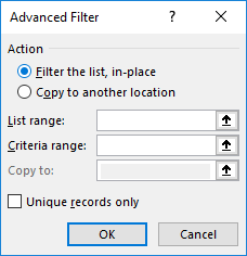 Advance Filter in Excel Example 3
