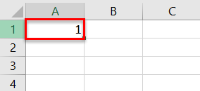 AutoFill in Excel - Example 1
