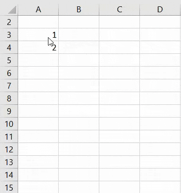AutoFill in Excel - Example 2-3