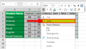 transform columns to rows in excel