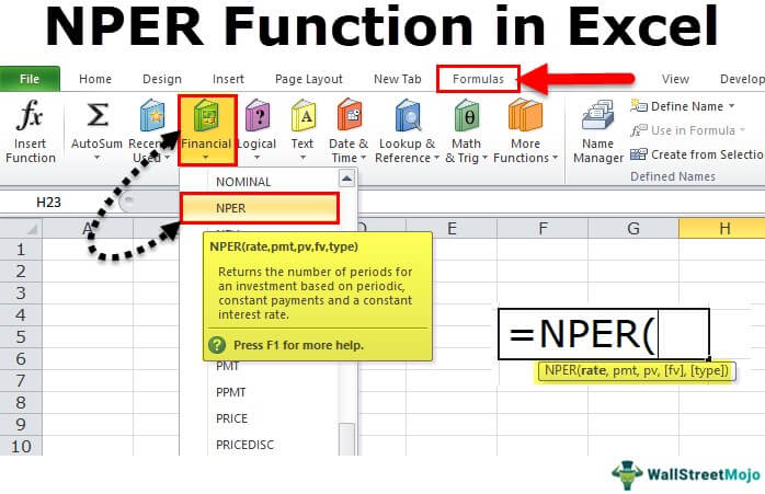Nper In Excel Formula Example How To Use Nper Function 8106