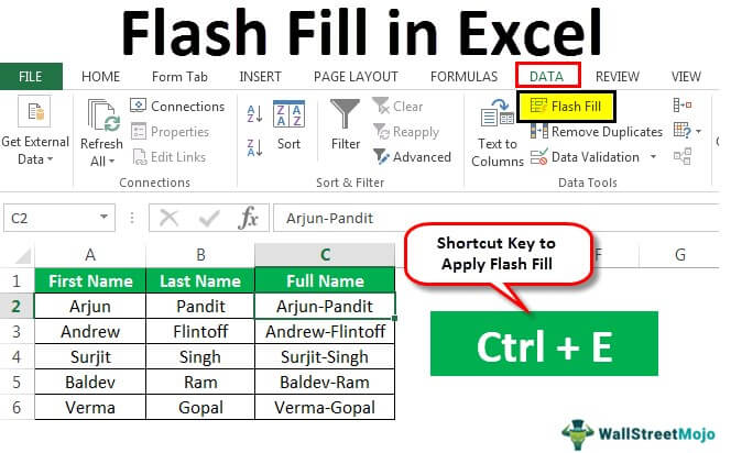 excel for mac flash fill