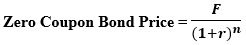 Zero Coupon Bond Price formula