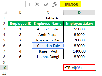 Advanced TRIM Example 1