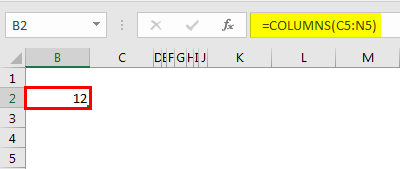 Excel Column to Numbers example 3.2