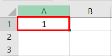 Excel Date Format Step 1