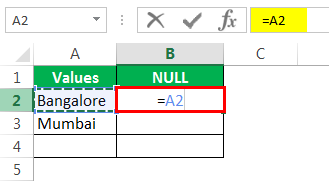 null value Example 2-1