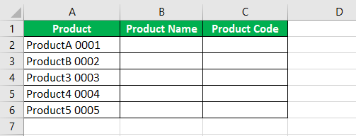 Separate Text using formula step 2