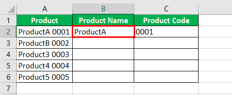 Separate Text using formula step 6