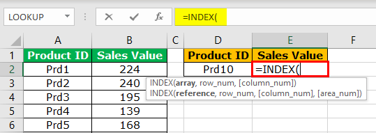 Use INDEX + MATCH Step 1 (lookup table in excel)
