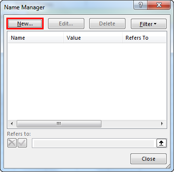 name manager window