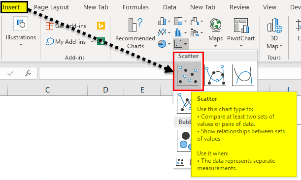 how to make a scatter chart in excel lynda