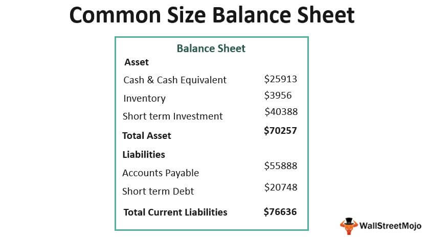 common size balance sheet analysis format examples available for sale financial assets summary of statement