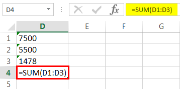 Excel Formual Not Working Example 1