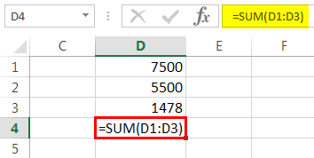 Excel Formual Not Working Example 1-3
