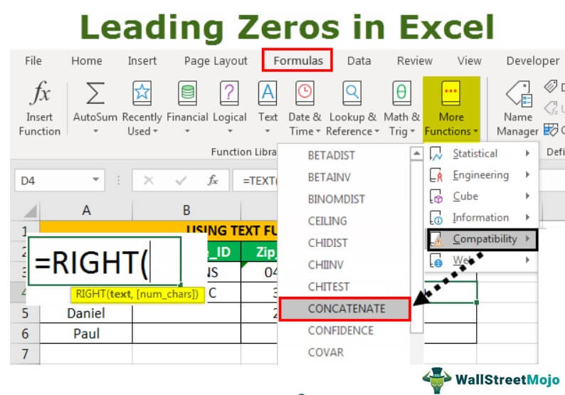How to Add Leading Zero in Excel? (Examples with Excel Functions)