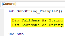 SubString VBA Example 2