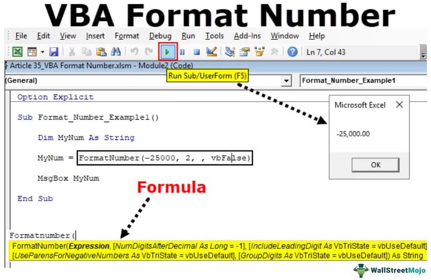 VBA Format Number