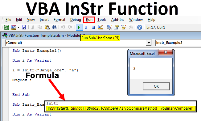 Vba Instr Top 5 Examples To Use Excel Vba Instr Function