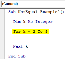 VBA "Not Equal" Operator - Examples of "Not Equal To"