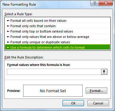 New formatting Rule