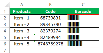 Barcode Example 1-3