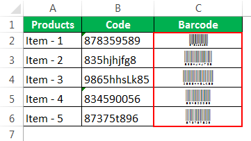 Barcode Example 2-3