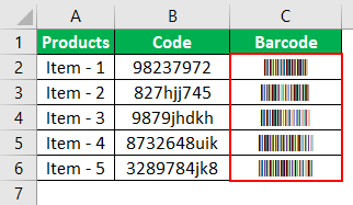 Barcode Example 3-4