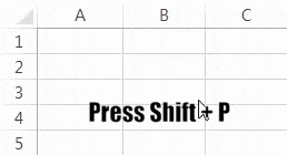 Check Mark in Excel (Keyboard Shortcut 1)