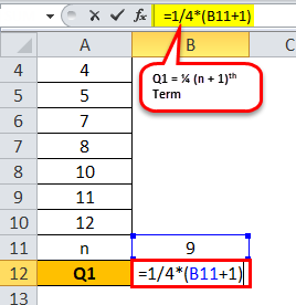Quartile Formula Example 1.3