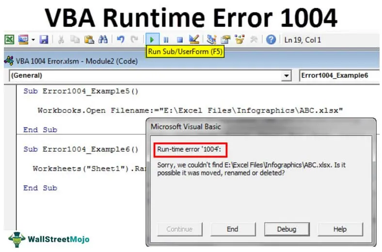 VBA 1004 Error