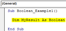 VBA Boolean Example 1-1