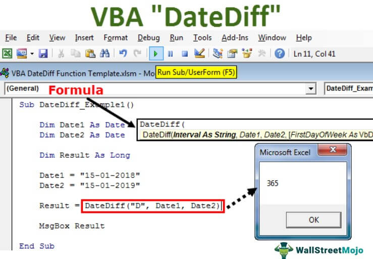 VBA DateDiff Function