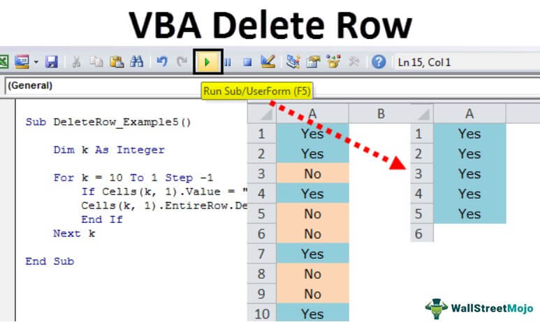 Gasping Alphabet Circular VBA Delete Rows | Examples to Delete Excel Rows using VBA