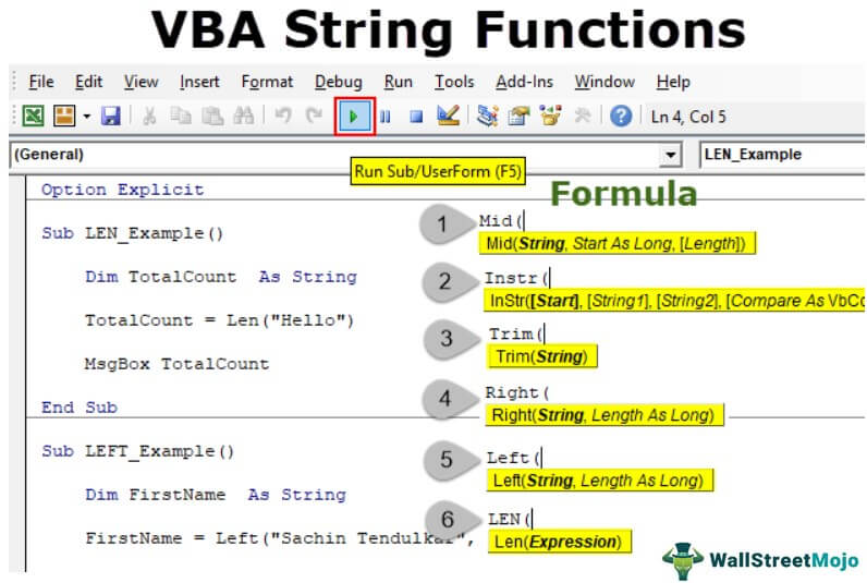 VBA String Functions