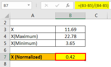 normalization formula example 1.3