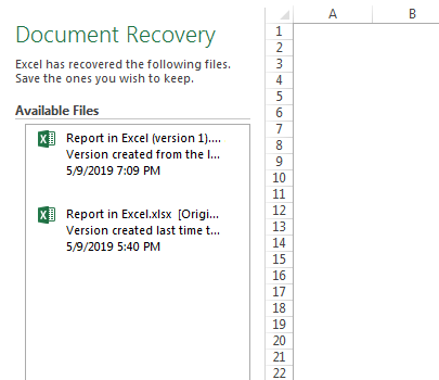 Document Recovery