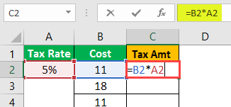 Dollar in Excel Example -1.0.6